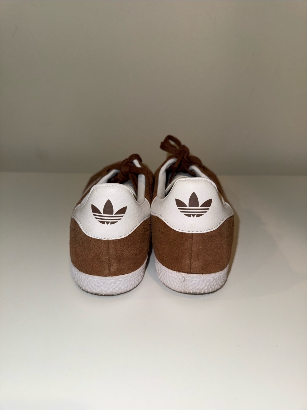 adidas Gazelle Suede Sneakers in Brown and White - Picture 4 of 7